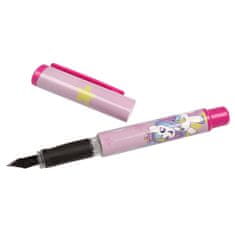 STARPAK Enorožec Nalivno pero za šolo za dekleta, modro črnilo 