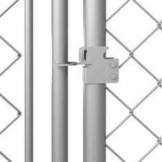 Vidaxl Zunanji pasji boks s streho 7,6x3,8x2,3 m