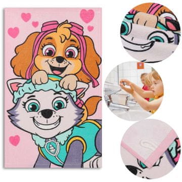 Paw Patrol Paw Patrol Skye Everest BAVLAVNA brisača za otroke, MAJHNA brisača ZA VRTCU za roke 30x50 cm OEKO-TEX