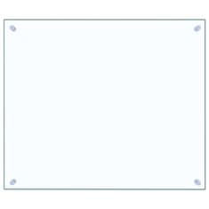 Vidaxl Kuhinjska zaščitna obloga prozorna 70x60 cm kaljeno steklo