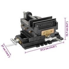 Vidaxl Ročni prečni primež za vrtalni stroj 150 mm