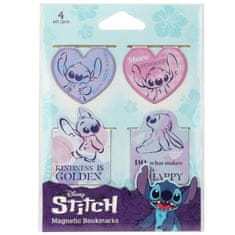 Disney Stitch DISNEY SET 4 kosov, MAGNETIČNA Knjižna zaznamka, zaznamek ZA DEKLICE 