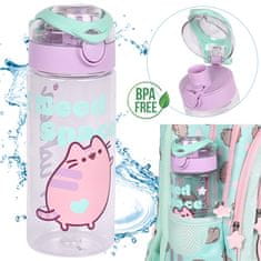 Pusheen Pusheen VODNA STEKLENICA z ustnikom, ŠOLSKA STEKLENICA za deklice, VARNA brez BPA 500 ml