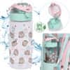 Pusheen Pusheen VODNA STEKLENICA z ustnikom, Prosojna ŠOLSKA STEKLENICA za deklice, Brez BPA 500 ml