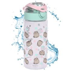 Pusheen Pusheen VODNA STEKLENICA z ustnikom, Prosojna ŠOLSKA STEKLENICA za deklice, Brez BPA 500 ml