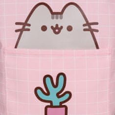 Pusheen Pusheen PROSTORNA torba na ramo, materialna torba za nakupovanje za večkratno uporabo, Z ZADRGO 40x32x9 cm 