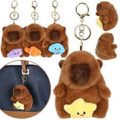 Mega Creative OBESEK za torbo CAPYBARA, PLIŠASTI obesek za ključe, obesek za nahrbtnik 13 cm 