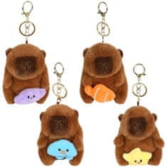 Mega Creative OBESEK za torbo CAPYBARA, PLIŠASTI obesek za ključe, obesek za nahrbtnik 13 cm 