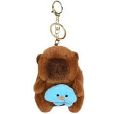 Mega Creative OBESEK za torbo CAPYBARA, PLIŠASTI obesek za ključe, obesek za nahrbtnik 13 cm 