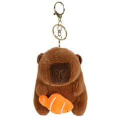 Mega Creative OBESEK za torbo CAPYBARA, PLIŠASTI obesek za ključe, obesek za nahrbtnik 13 cm 