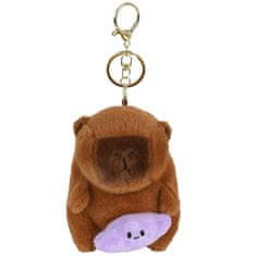 Mega Creative OBESEK za torbo CAPYBARA, PLIŠASTI obesek za ključe, obesek za nahrbtnik 13 cm 