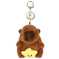 Mega Creative OBESEK za torbo CAPYBARA, PLIŠASTI obesek za ključe, obesek za nahrbtnik 13 cm 