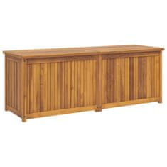 Vidaxl Vrtna škatla 150x50x55 cm trdna tikovina