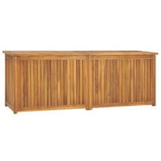 Vidaxl Vrtna škatla 150x50x55 cm trdna tikovina