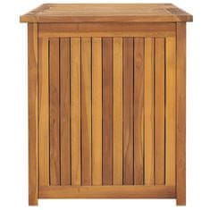 Vidaxl Vrtna škatla 150x50x55 cm trdna tikovina