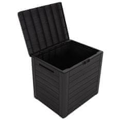 Vidaxl Vrtna škatla za shranjevanje rjava 58,5x46x55 cm PP