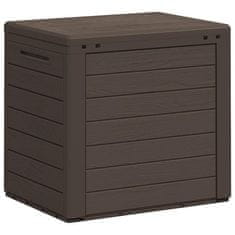 Vidaxl Vrtna škatla za shranjevanje rjava 58,5x46x55 cm PP