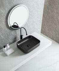 S6 Steklarstvo Šest UMIVALNIK črni marmor S6BG2, 50 × 38,5 × 13 cm