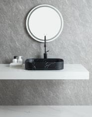 S6 Steklarstvo Šest UMIVALNIK črn marmor S6BW21, 55 × 38 × 11 cm