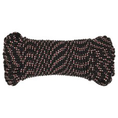 Vidaxl Vrv za čoln črna 4 mm 100 m polipropilen