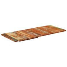 Vidaxl Pravokotna mizna plošča 60x140 cm 25-27 mm trden predelan les