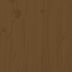 Vidaxl Pisalna miza medeno rjava 95x50x75 cm trdna borovina