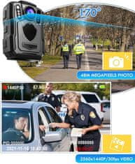 SpyTech Policijska telesna kamera 2K M5