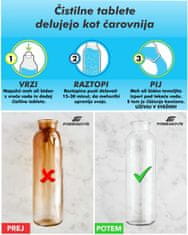 FREEMOVE Čistilne tablete 30-kos za čiščenje hidracijskih mehov za vodo, bidon, termovk, ostalih steklenic za pijačo ter espresso kavnih aparatov... Učinkovito, enostavno in okolju prijazno