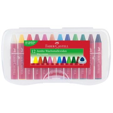 Faber-Castell Barvice voščene FaberCastell Jumbo PVC 12/1