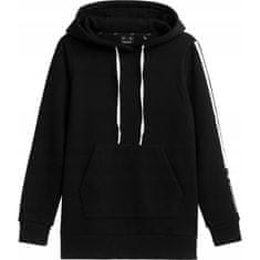 4F Športni pulover lifestyle črna 173 - 174 cm/3XL H4Z21BLD034