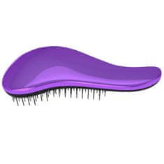 Čopič za lase z ročajem Metalic Purple