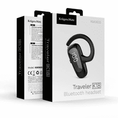 Krüger&Matz Slušalka Bluetooth Traveler K18 za prostoročno telefoniranje, črna