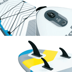 Rebel Deska SUP ACTIVE RBA-4507-WH, 335x84x15 cm, sedež, veslo, 170kg