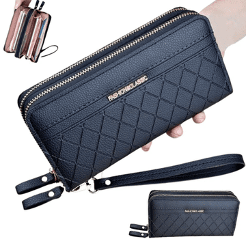 Camerazar Prostorna ženska denarnica s prešitim vzorom, ekokožna, 15 cm