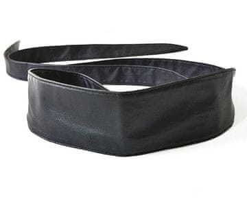 Camerazar Damski dolg vezan pas, črn, ekokoža, 220 cm