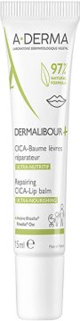 A-Derma Vlažilni balzam za ustnice Dermalibour+ (obnovitveni balzam za ustnice Cica-Lip) 15 ml