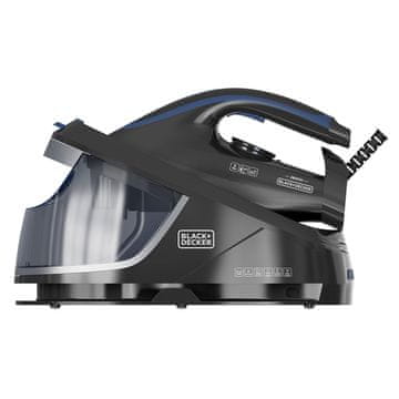 Parní generátor Black+Decker, BXSS2800E, 8 barů, keramická žehlící plocha, nastavitelná teplota, ECO funkce, zvukový signál, automatické vypnutí, 2800 W