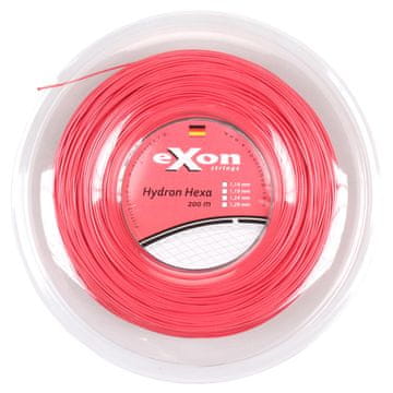 Exon Hydron Hexa teniška pletenica 200 m rdeča premer 1,19