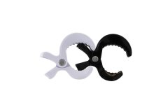 Teddies Sponke 2pcs plastične 7,5x5cm za voziček črne in bele barve