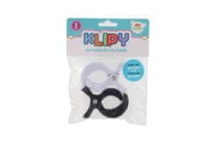 Teddies Sponke 2pcs plastične 7,5x5cm za voziček črne in bele barve