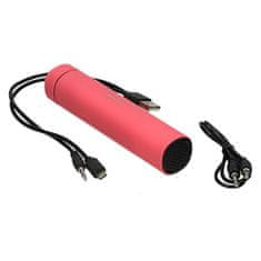 A DESIGN Prenosna baterija in zvočnik Power Bank Roll 4000 mAh, rdeča