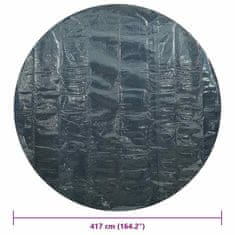 Vidaxl Plavajoča PE solarna folija za bazen 417 cm črna in modra