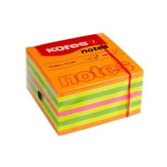 Kores Neonske blazinice CUBO Summer 75x75mm, mešanica barv