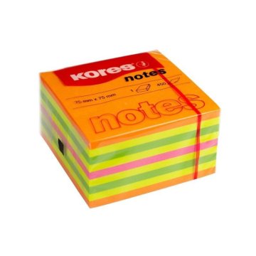 Kores Neonske blazinice CUBO Summer 75x75mm, mešanica barv