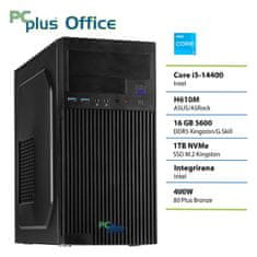 PCplus e-office i3-14100 16GB DDR5 1TB SSD namizni računalnik