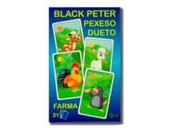 Črni Peter/Pexeso/Dueto Kmetija 3 v1 7x10,5x1,5 cm 31 kosov v škatli