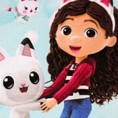 DreamWorks Gabby’s Dollhouse HITRO SUŠEČA se plažna brisača za deklice, BOMBAŽA, za bazen, plažo 70x140 cm OEKO-TEX