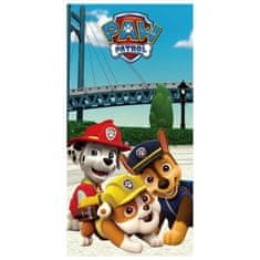 Paw Patrol Paw Patrol Chase Marshall Rubble HITRO SUŠEČA Plažna brisača, kopalna brisača za otroke BOMBAŽA 70x140 cm OEKO-TEX 
