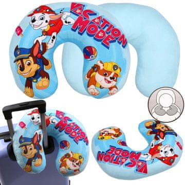 Paw Patrol Paw Patrol Chase Marshall Rubble Otroška potovalna blazina, ROGAL ZA LETALO IN AVTO 28x33 cm OEKO-TEX