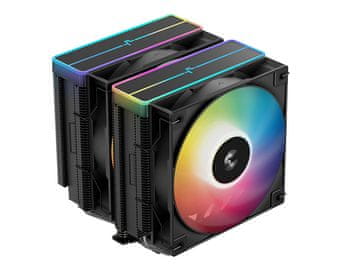 DEEPCOOL DeepCool AG620 hladilnik za procesor, ARGB V2, 2x120mm, črn (R-AG620-BKAMMN-GJD)